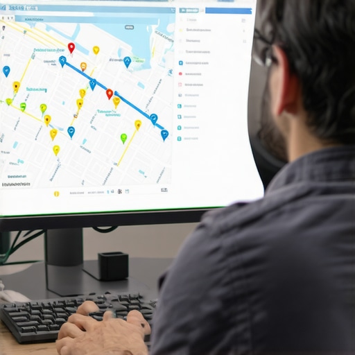 SEO analyst reviewing local maps optimization data in Detroit