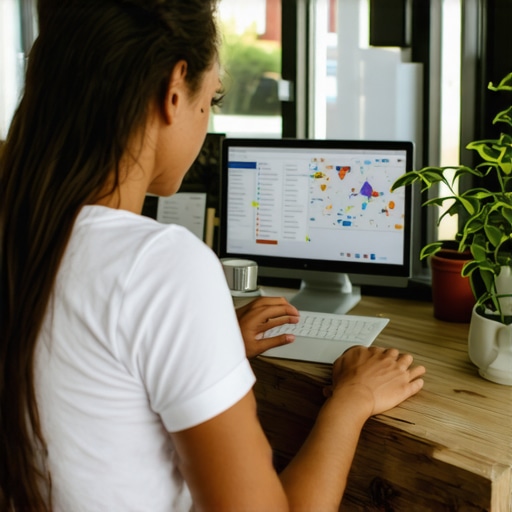 Detroit Local SEO Strategy Analysis Business owner reviewing local SEO analytics in Detroit