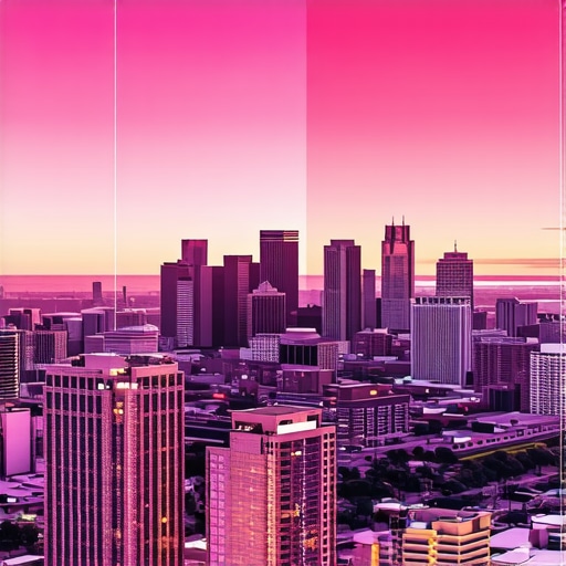 Detroit Map and SEO Visualization Detroit cityscape with digital map overlays showing local SEO data