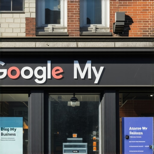 Detroit storefront with Google My Business signage