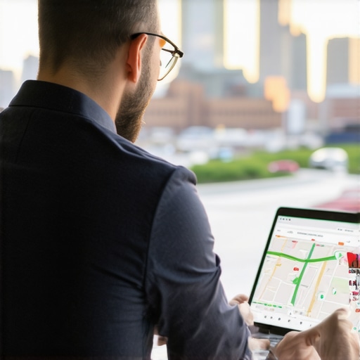 Detroit Local SEO Analytics Business owner analyzing Google Maps visibility and reviews in Detroit