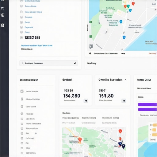 Local SEO Analytics Dashboard Screenshot of an analytics dashboard displaying local SEO performance for Detroit businesses