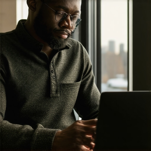 Detroit business owner managing SEO analytics with maps and tools