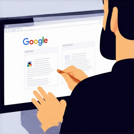 Business owner examining Google My Business profile on a laptop to identify filtering issues.