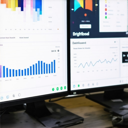 A computer screen with SEO analytics tools showing local search performance for Detroit businesses.