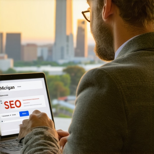 Advanced Detroit Local SEO Strategies Professional analyzing Detroit local SEO data and Google Map rankings.