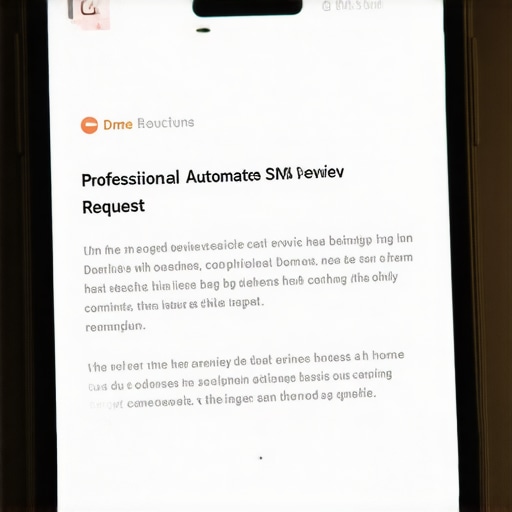 Example of an automated SMS review request for a Detroit business