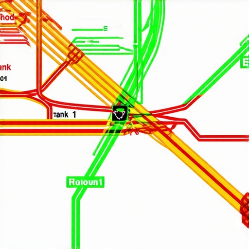 Heat map showing how Google Business Profile rankings change across different Detroit neighborhoods.