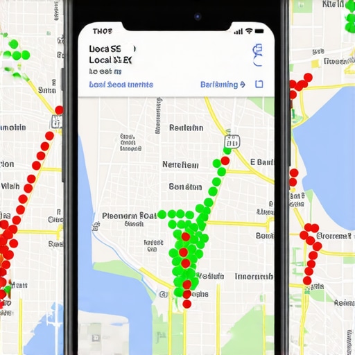 A ranking grid tool showing local SEO visibility for a business in Detroit Michigan