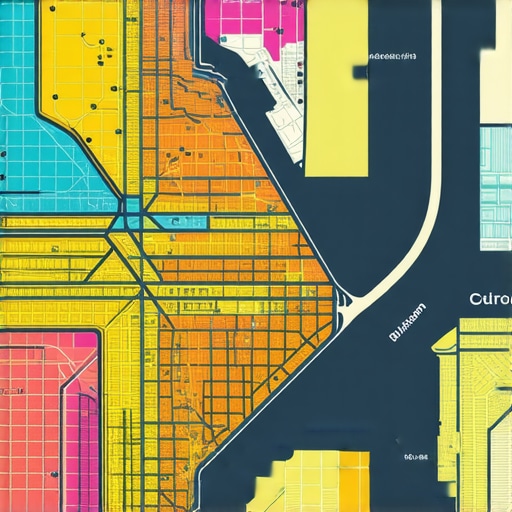 A digital grid map showing localized search rankings for a Detroit business across different neighborhoods.