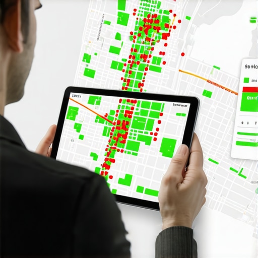 A visual map of Detroit showing local SEO search ranking fluctuations by neighborhood.