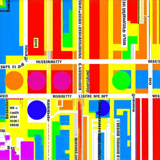 A visual representation of map visibility across different Detroit neighborhoods.
