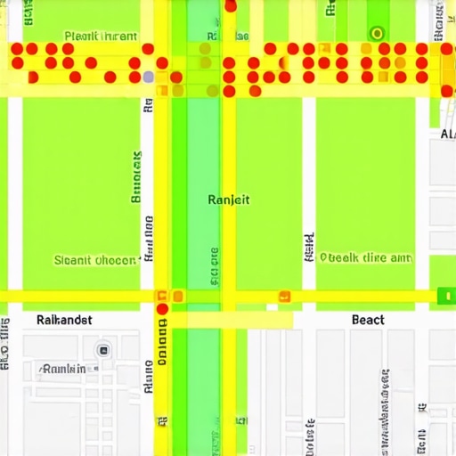 A visual representation of how local map rankings change significantly across different neighborhoods in Detroit.
