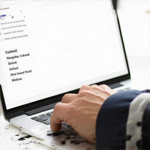 Optimizing a Detroit Google Business Profile description A person editing a Google Business Profile description to include Detroit neighborhood keywords for better local SEO.